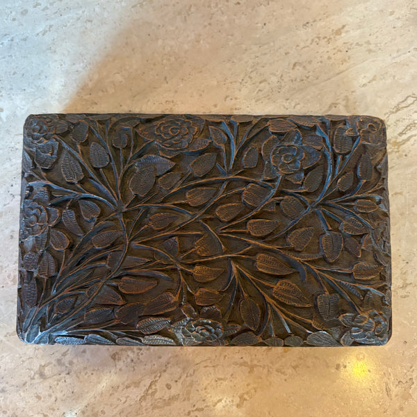 Vintage Carved Wooden Boxes