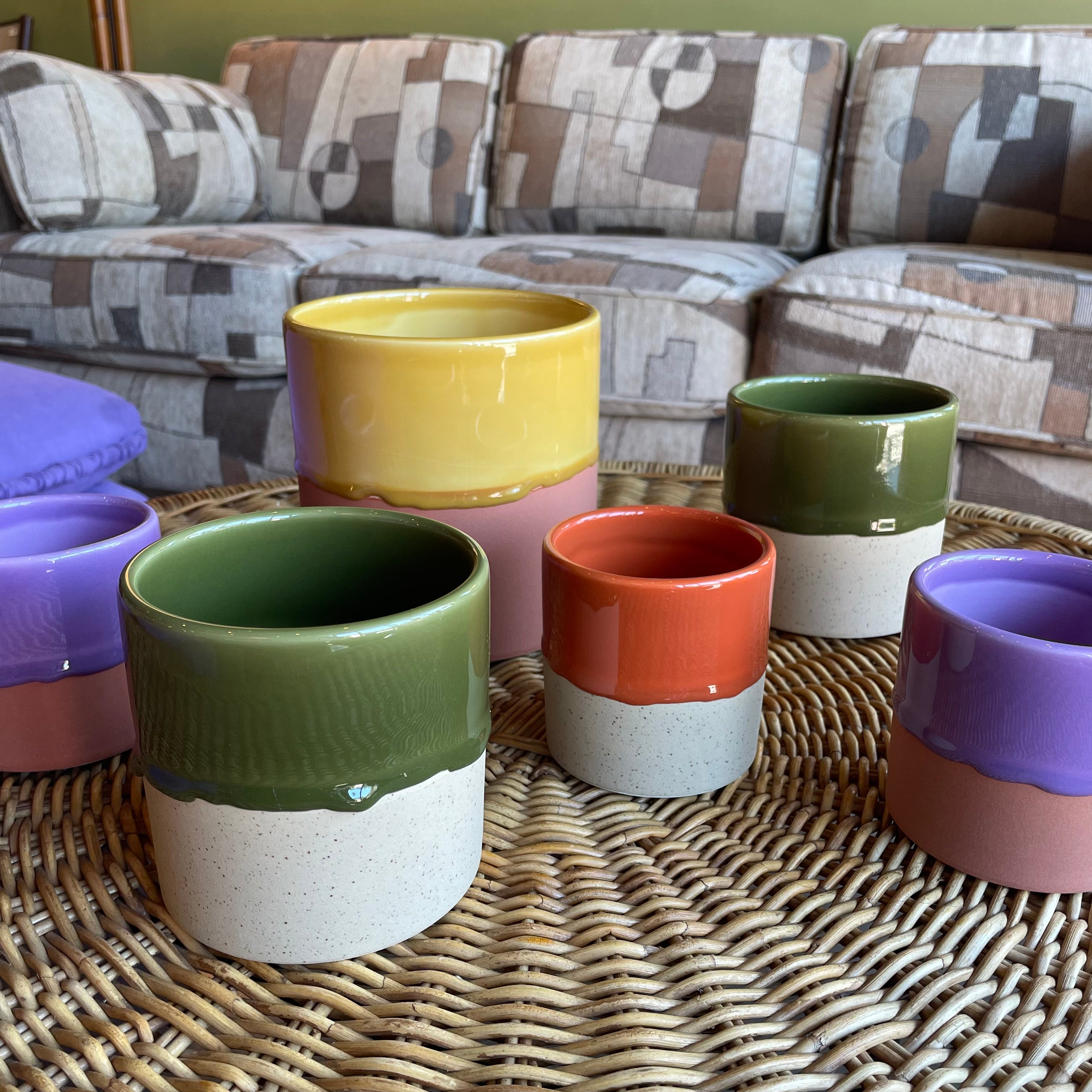 Drip Ceramic Planters by Yod + Co Pots & Planters yod and co