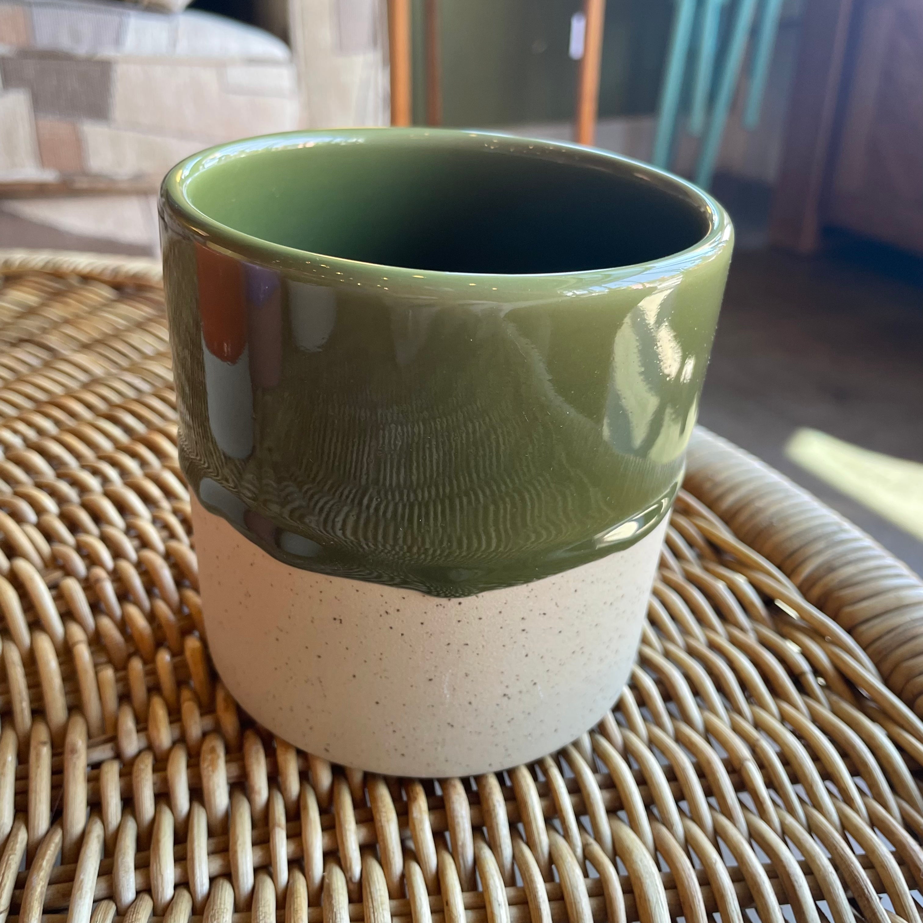 Drip Ceramic Planters by Yod + Co Pots & Planters yod and co Medium Green