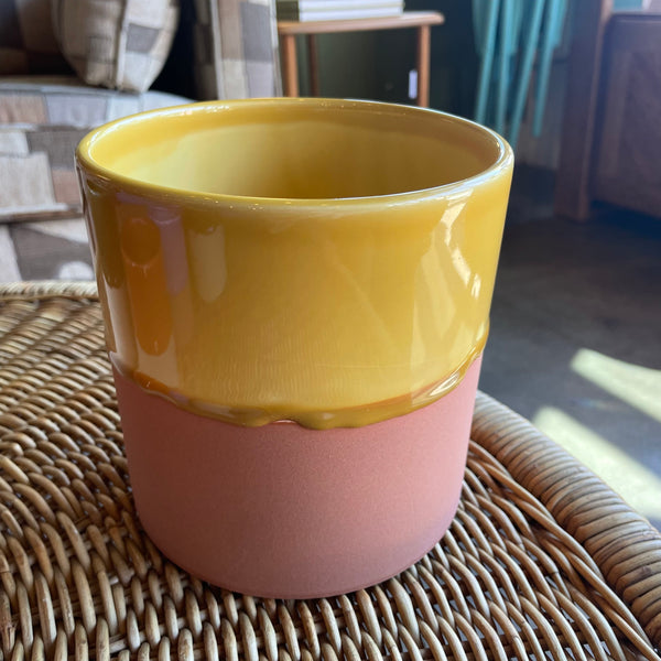 Drip Ceramic Planters by Yod + Co Pots & Planters yod and co Large Gold