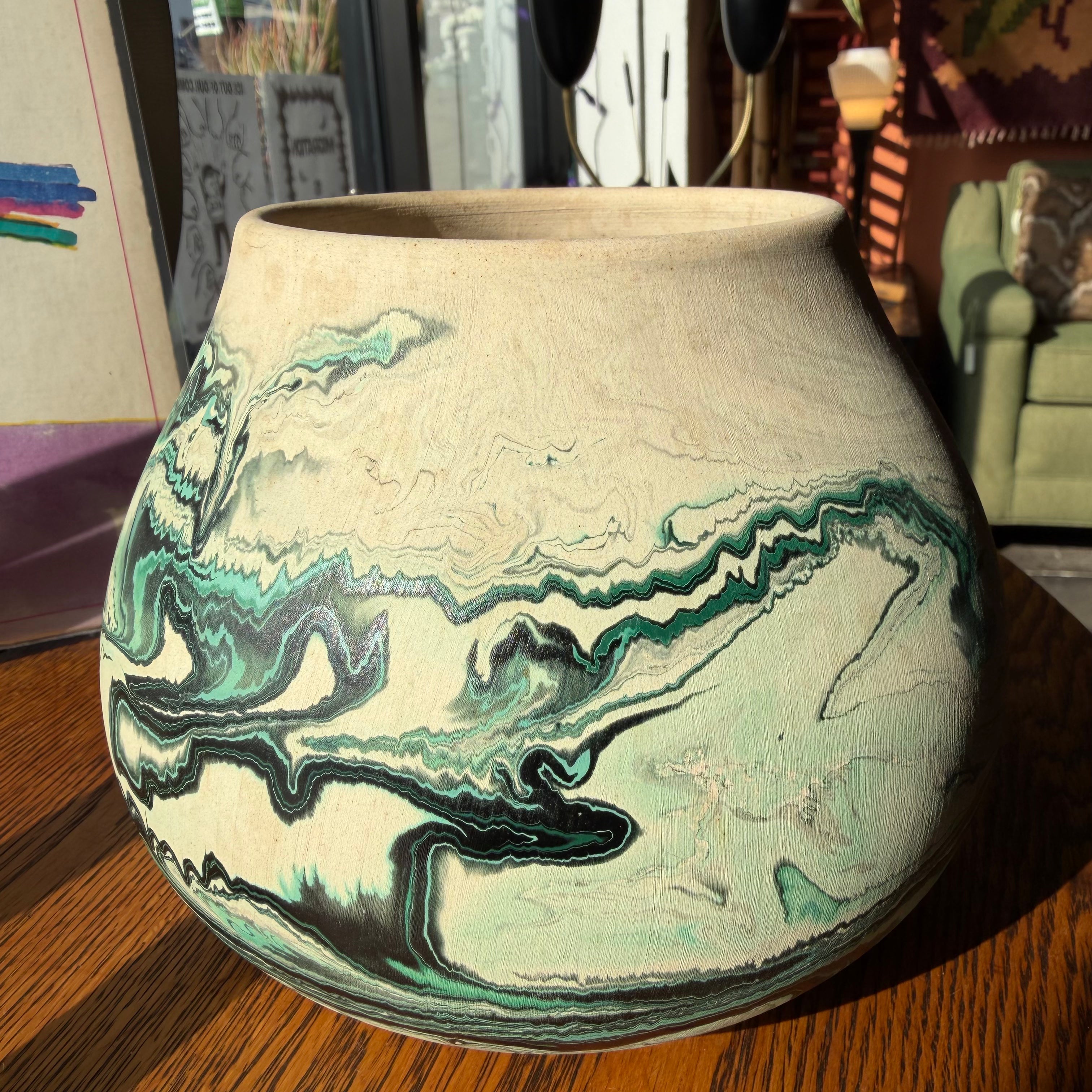 Vintage Southwestern Nemadji Clay Vase Vase CANDID HOME