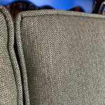 Mid-century Green Tweed Loveseat - 56" L Sofa CANDID HOME
