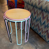 Wire Frame Stackable Stool or Side Table by New Made LA