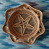 1970's Vintage Woven Rattan Trays