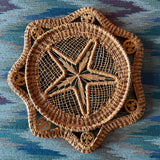 1970's Vintage Woven Rattan Trays