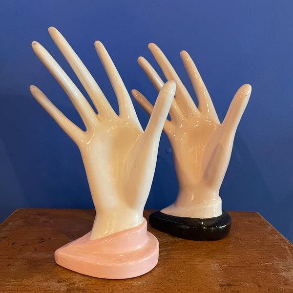 Vintage Ceramic Display Hand Forms styling object CANDID HOME