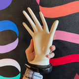 Vintage Ceramic Display Hand Forms styling object CANDID HOME black