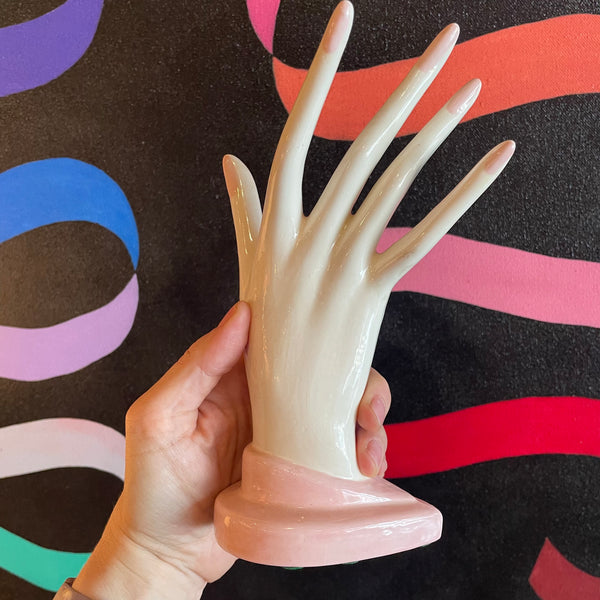 Vintage Ceramic Display Hand Forms styling object CANDID HOME