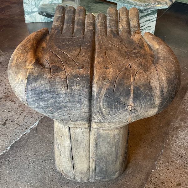 Vintage Carved Wooden Hand Chair Chairs CANDID HOME