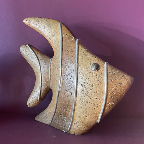 1970's Vintage Stone Fish styling object CANDID HOME