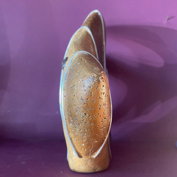 1970's Vintage Stone Fish styling object CANDID HOME