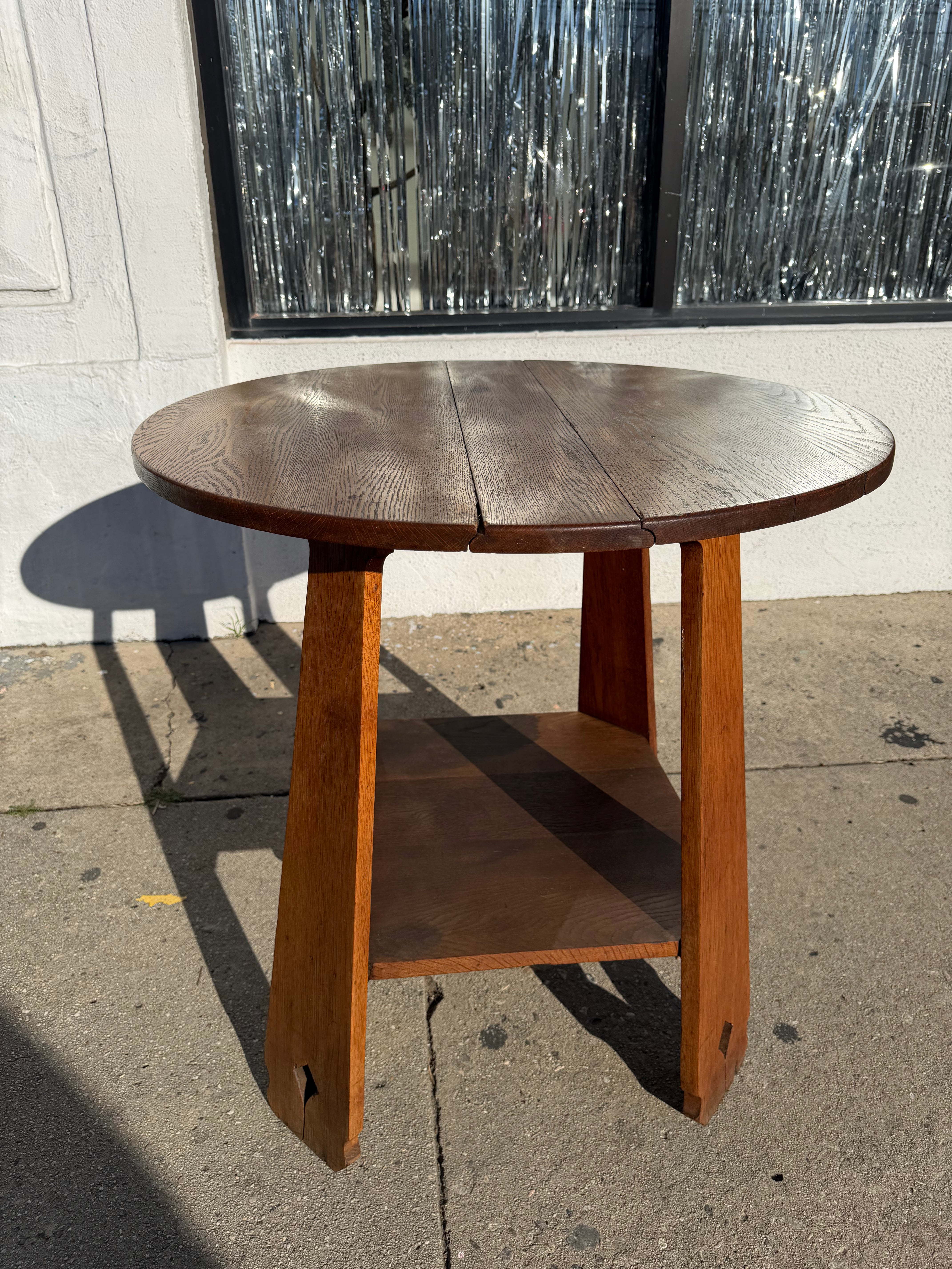 Antique Oak Mission Style Table Tables CANDID HOME