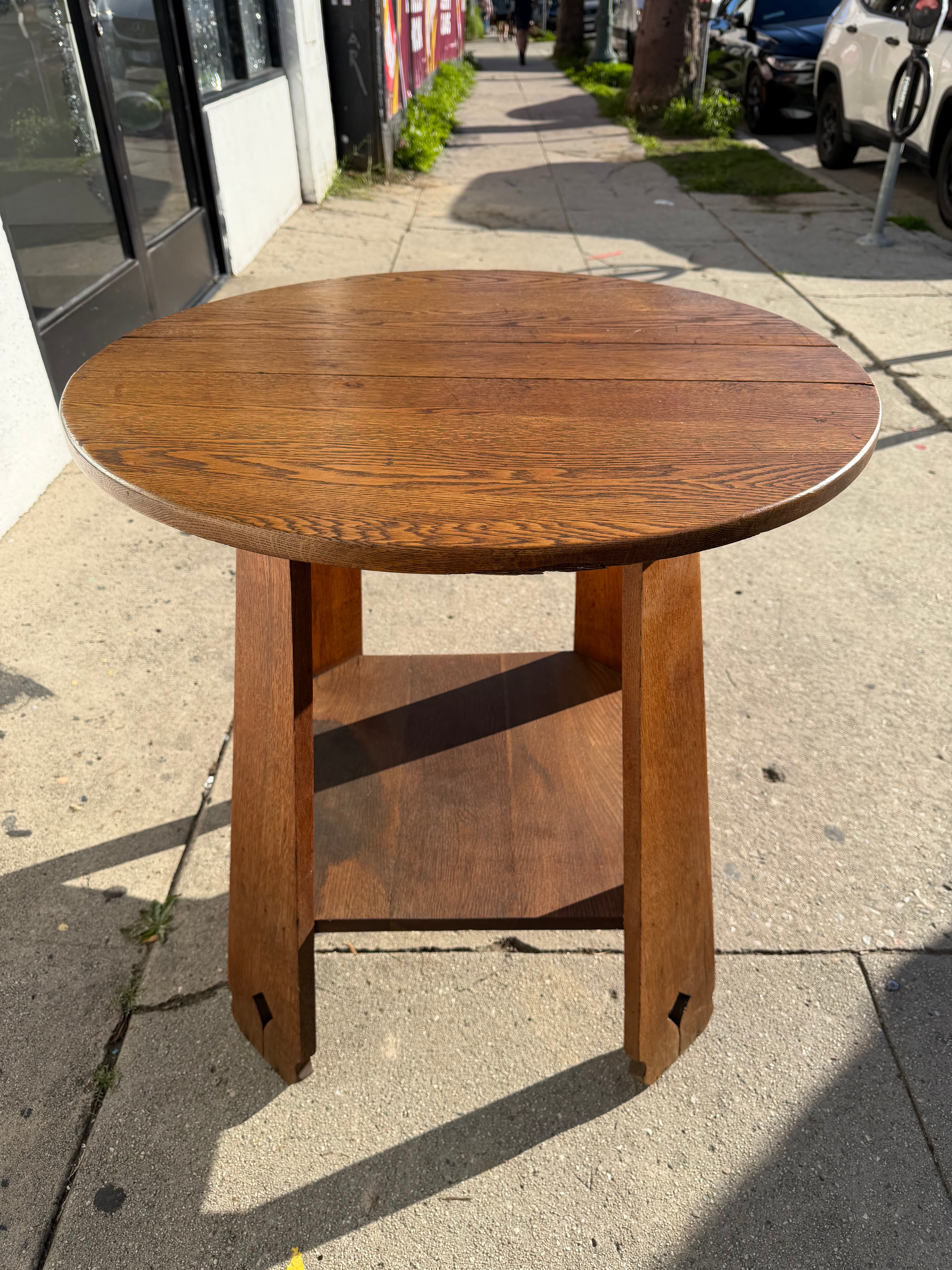 Antique Oak Mission Style Table Tables CANDID HOME