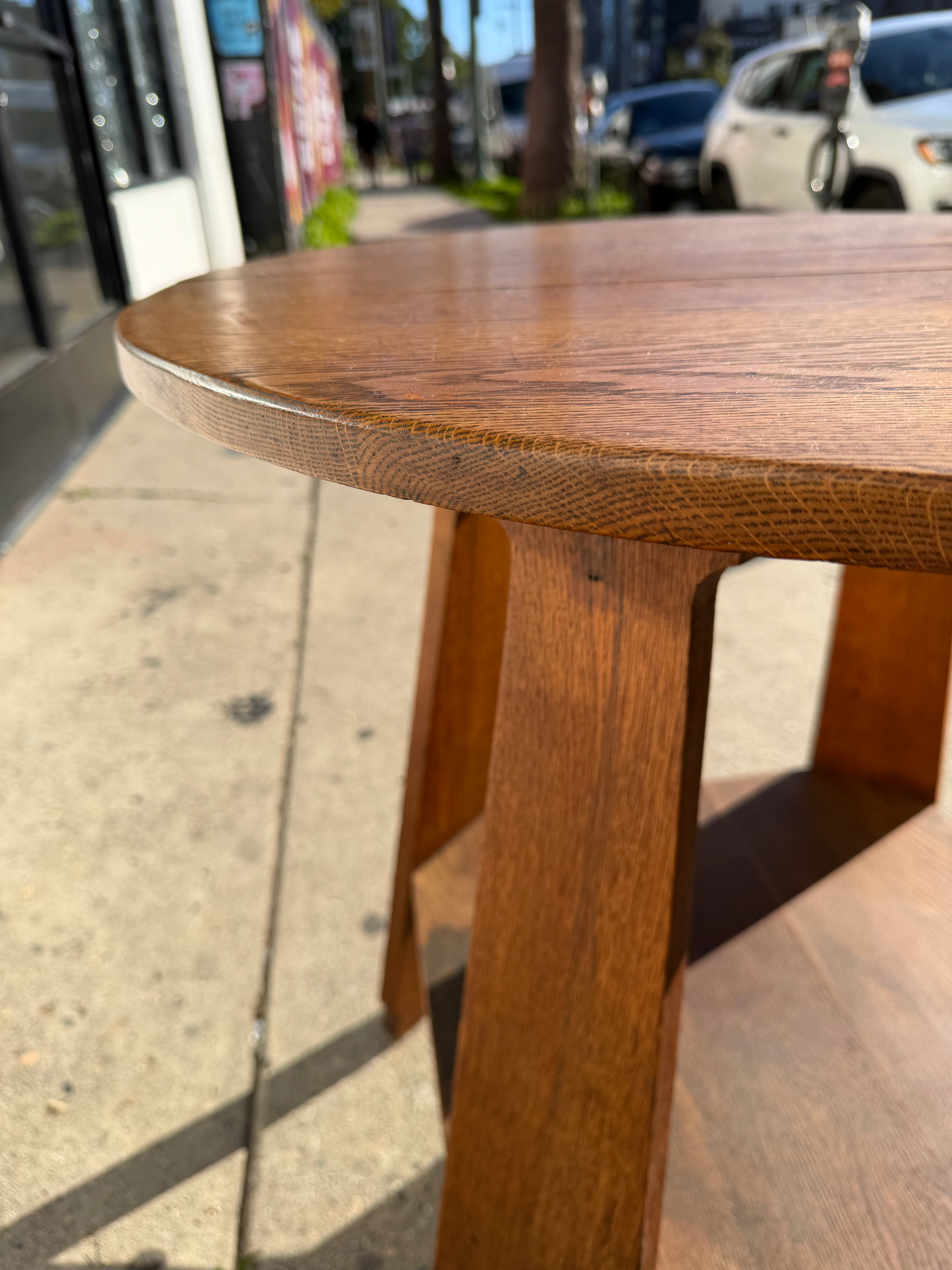Antique Oak Mission Style Table Tables CANDID HOME