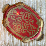 1950's Vintage Italian Handpainted Tray tray CANDID HOME