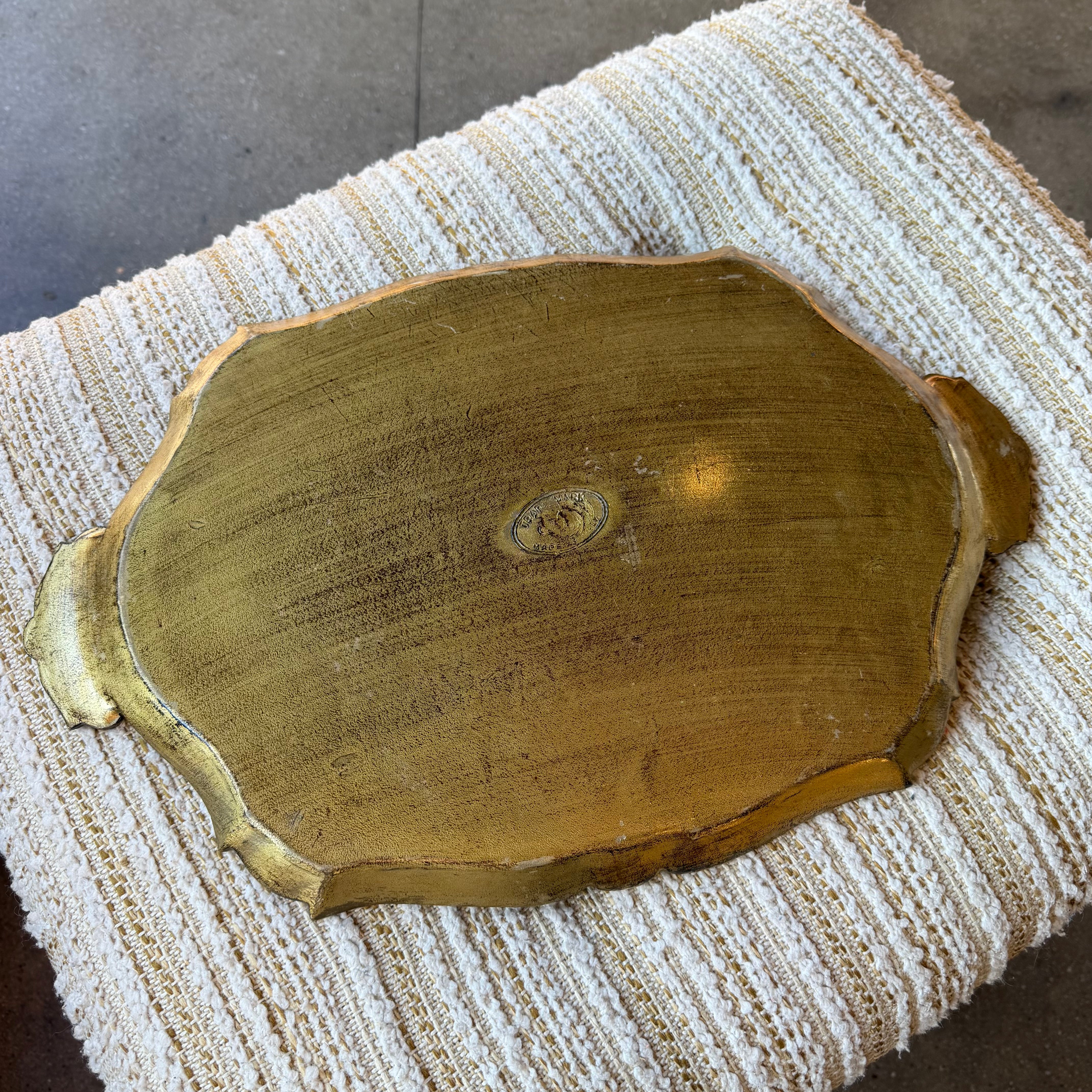 1950's Vintage Italian Handpainted Tray tray CANDID HOME