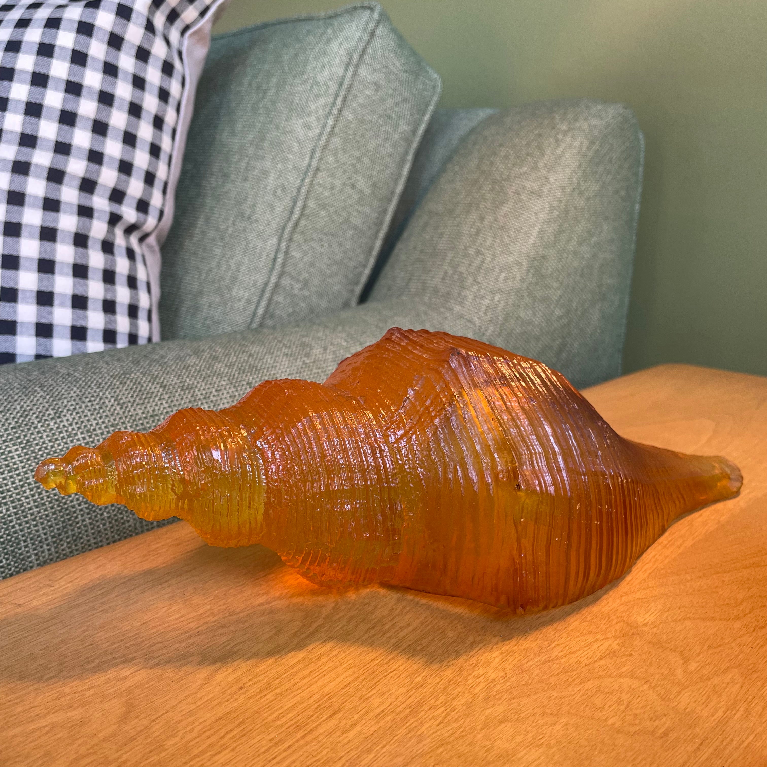 1970's Vintage Resin Seashell styling object CANDID HOME