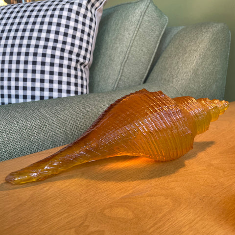 1970's Vintage Resin Seashell styling object CANDID HOME