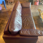 1980's Vintage Italian Leather Sofa by Natuzzi Sofa john ahmad rugs