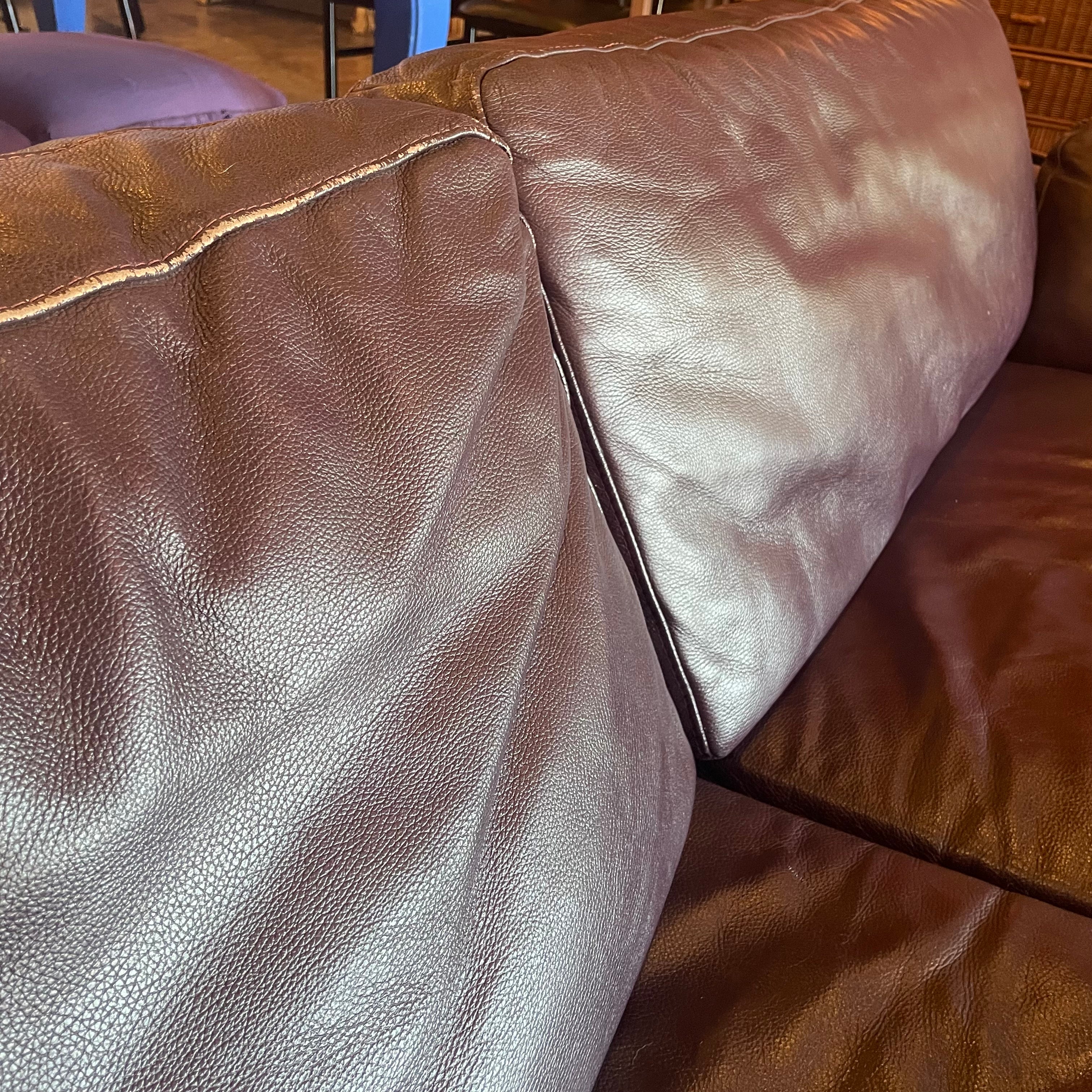 1980's Vintage Italian Leather Sofa by Natuzzi Sofa john ahmad rugs