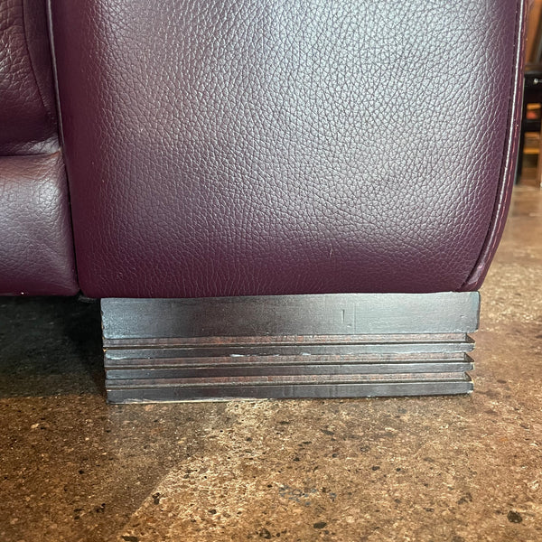 1980's Vintage Italian Leather Sofa by Natuzzi Sofa john ahmad rugs