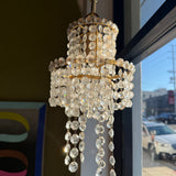 Antique Crystal + Brass Pendant Light Lighting CANDID HOME