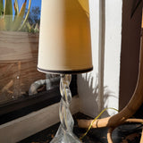 1960's Vintage Murano Glass Twisted Lamp lamp CANDID HOME