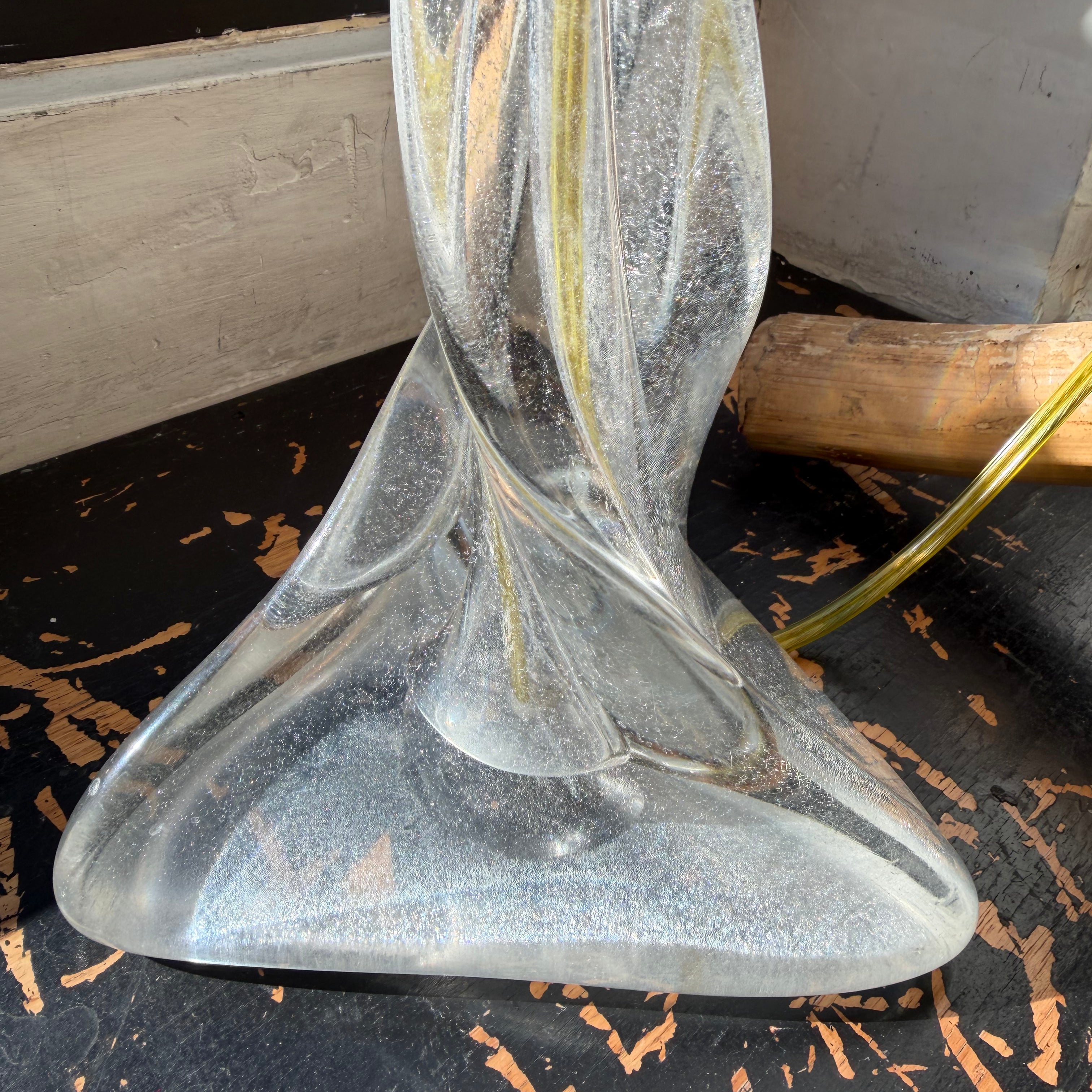 1960's Vintage Murano Glass Twisted Lamp lamp CANDID HOME