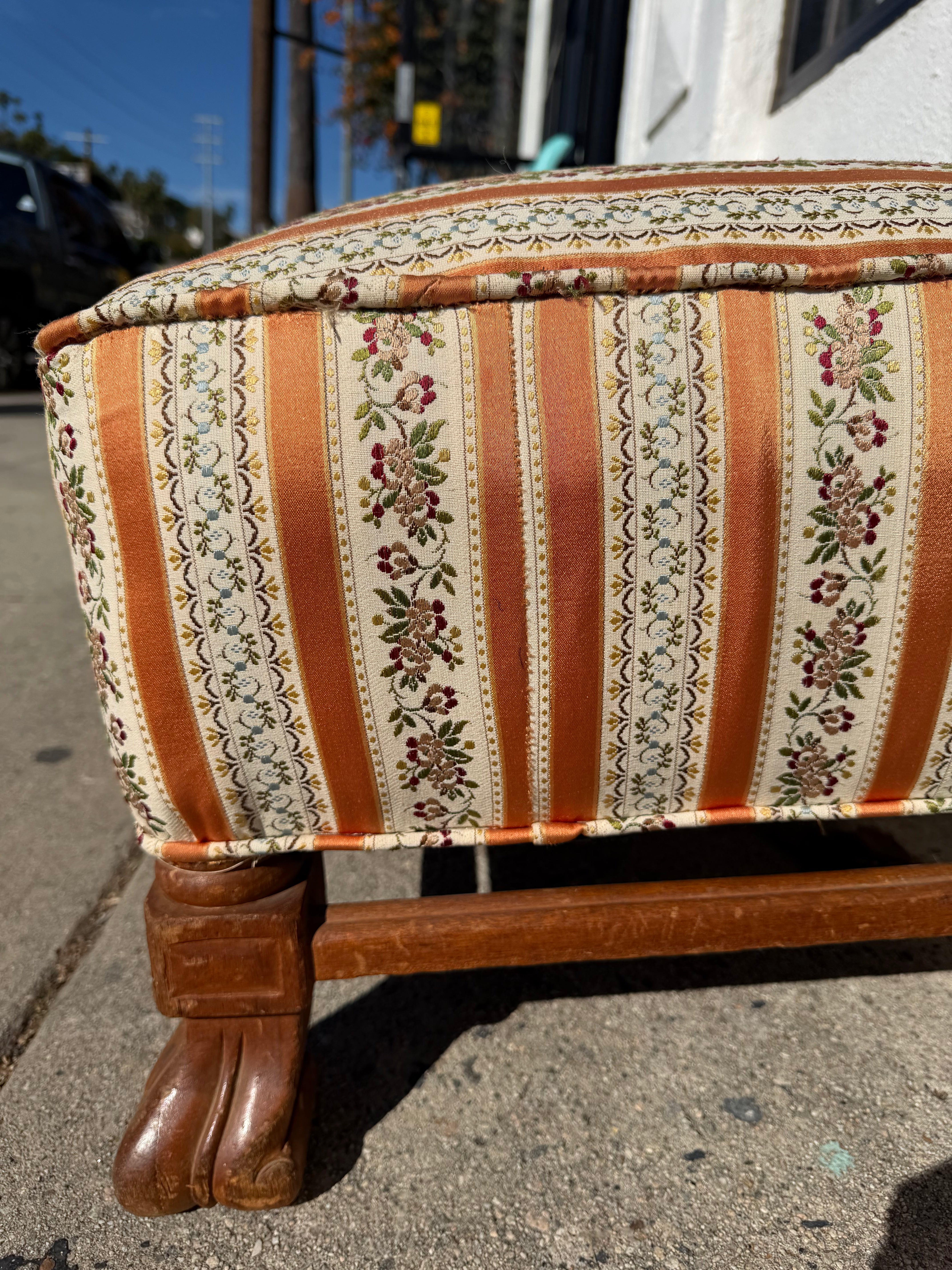 Antique Clawfoot Ottoman ottoman CANDID HOME