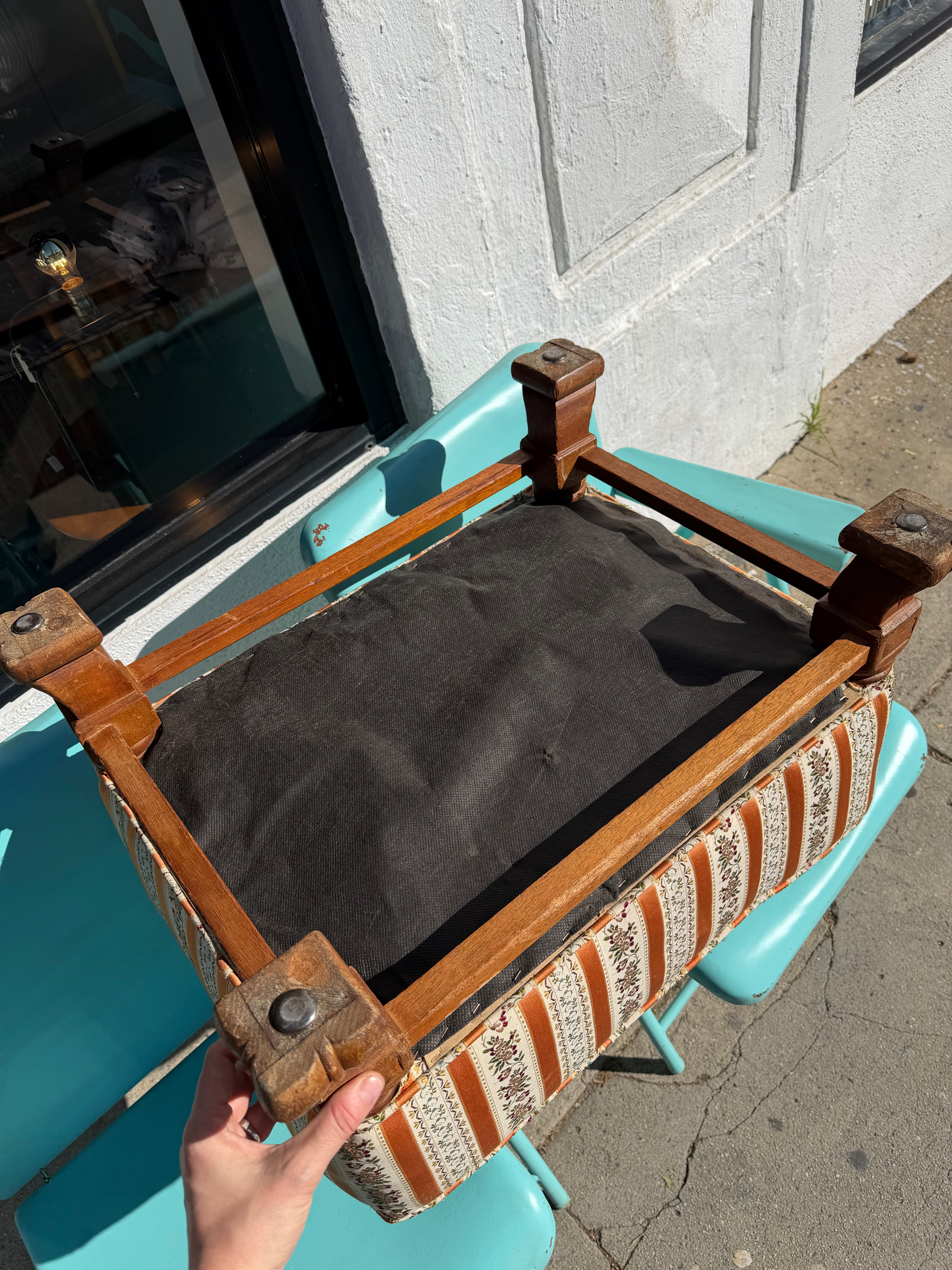 Antique Clawfoot Ottoman ottoman CANDID HOME