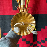 Antique Italian Brass Double Sconce - A Pair Lighting CANDID HOME