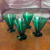 Vintage Footed Tumbler Glasses Drinking Glasses CANDID HOME
