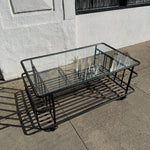 Vintage Iron Coffee Table - 40" L coffee table CANDID HOME