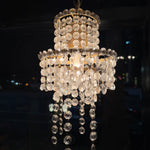 Antique Crystal + Brass Pendant Light Lighting CANDID HOME