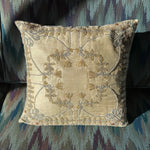 Vintage Indian Beaded Silk Pillow Pillows CANDID HOME