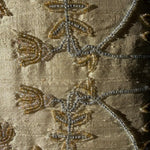 Vintage Indian Beaded Silk Pillow Pillows CANDID HOME