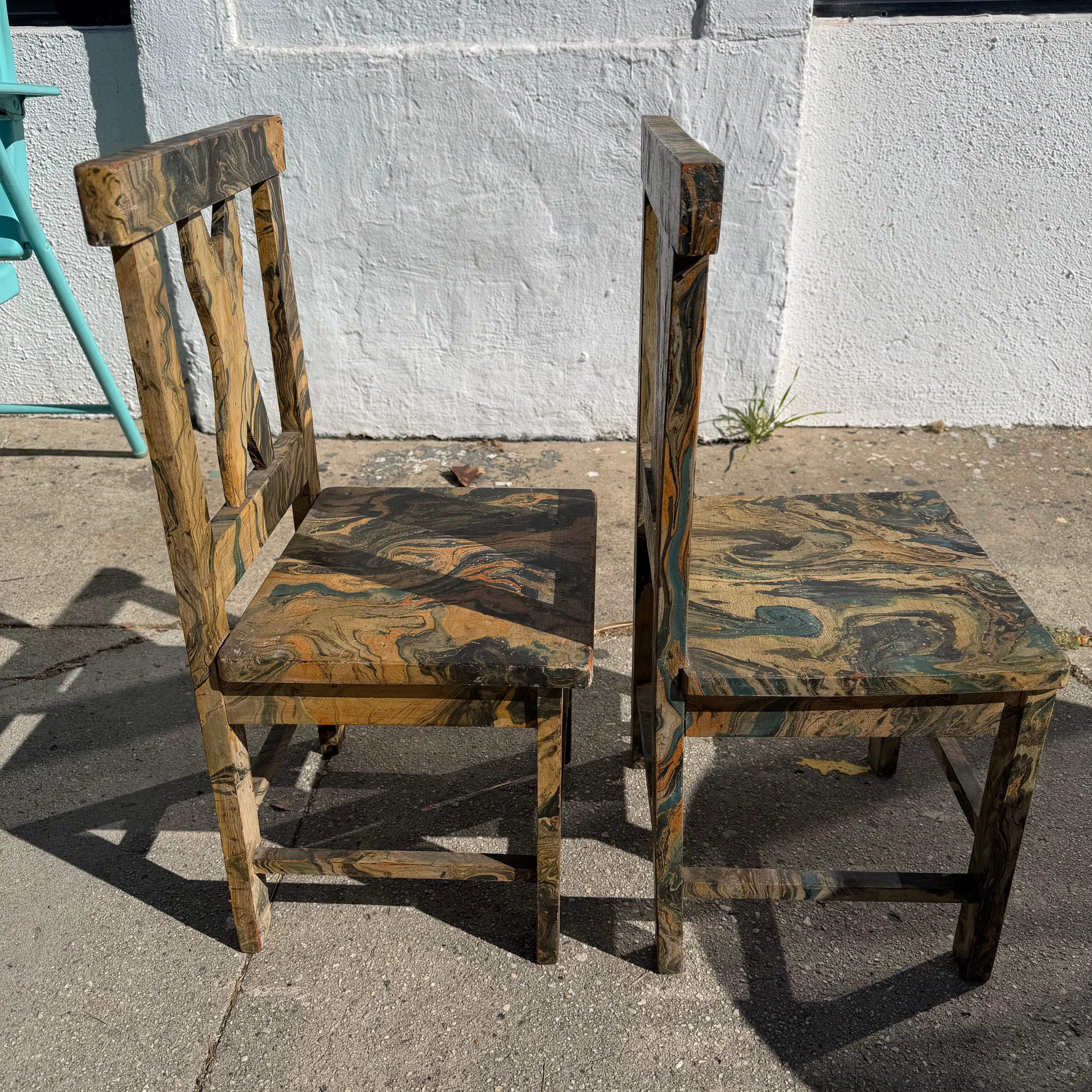 Vintage Marble Paper Kids Table + Chair Set kids furniture CANDID HOME