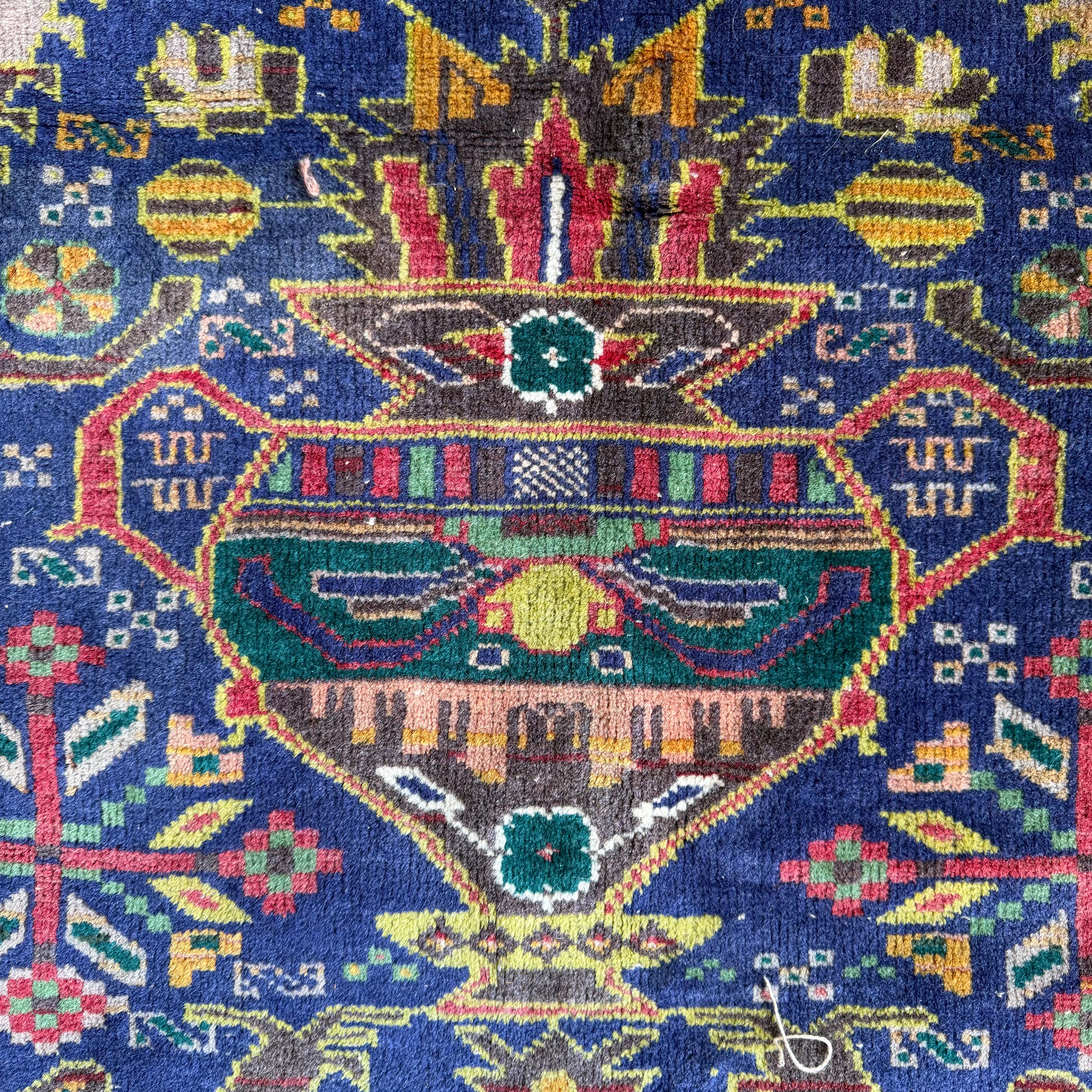 Vintage Afghan Baluchi Rug - 3'9" x 7'1" Rugs CANDID HOME