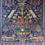 Vintage Afghan Baluchi Rug - 3'9" x 7'1" Rugs CANDID HOME