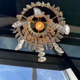 Antique Crystal + Brass Pendant Light Lighting CANDID HOME