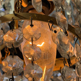 Antique Crystal + Brass Pendant Light Lighting CANDID HOME