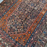Antique Distressed Malayer Persian Rug - 3'11" x 5'9" Rugs CANDID HOME
