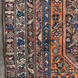 Antique Distressed Malayer Persian Rug - 3'11" x 5'9" Rugs CANDID HOME