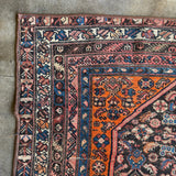 Antique Distressed Malayer Persian Rug - 3'11" x 5'9" Rugs CANDID HOME