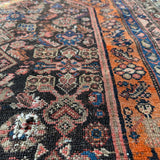 Antique Distressed Malayer Persian Rug - 3'11" x 5'9" Rugs CANDID HOME