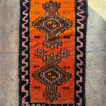 Vintage Small Turkish Rug - 18.5" x 35" Rugs CANDID HOME