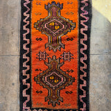 Vintage Small Turkish Rug - 18.5" x 35" Rugs CANDID HOME