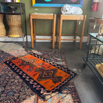 Vintage Small Turkish Rug - 18.5" x 35" Rugs CANDID HOME