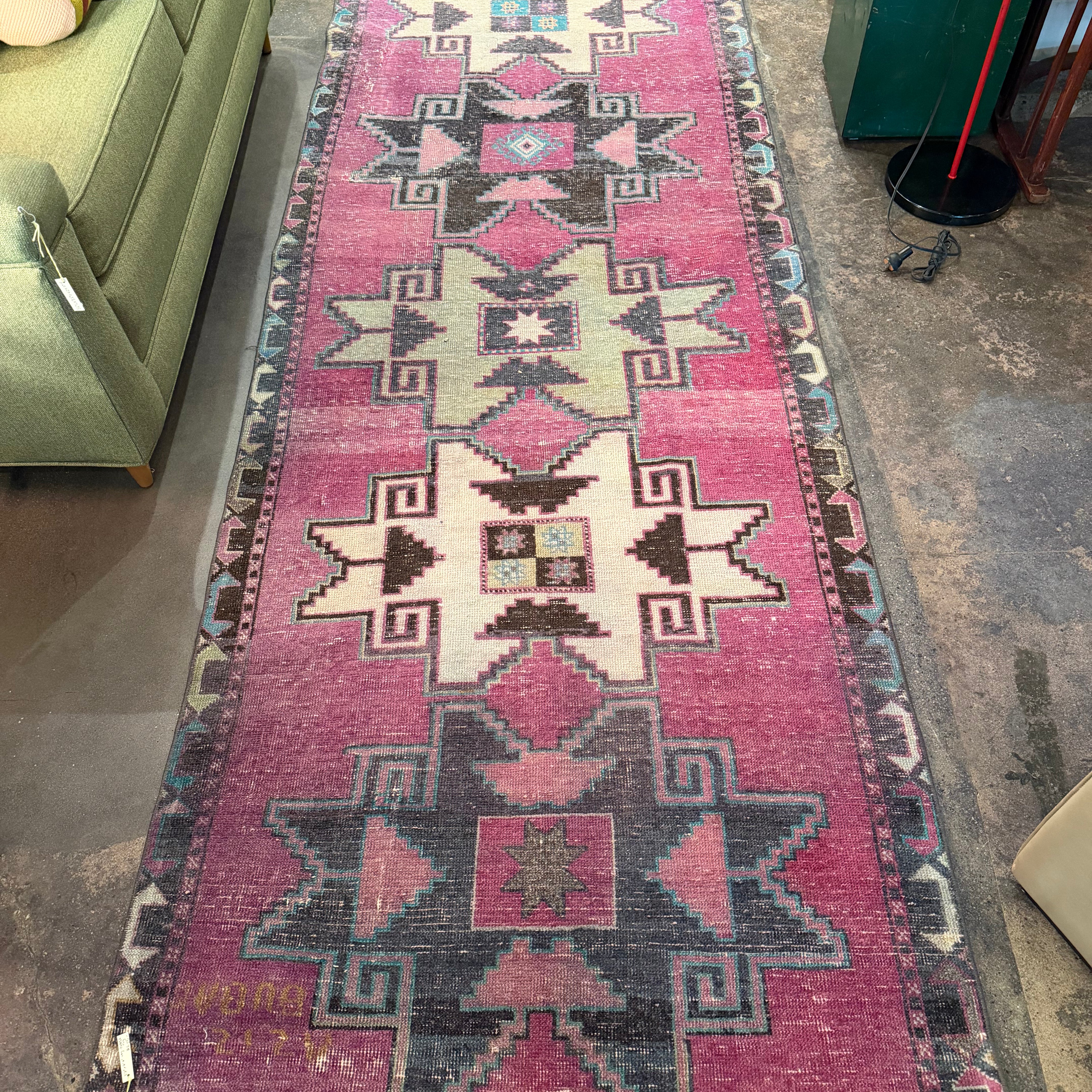 Vintage Turkish Kilim Runner - 3'3" x 8'8" runner CANDID HOME
