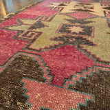 Vintage Turkish Kilim Runner - 3'3" x 8'8" runner CANDID HOME